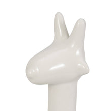 Sculpture - White Ceramic Giraffe Balloon Animal, 13 in.