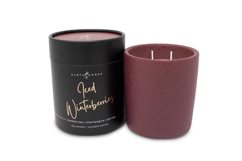 Earth & Ember 13 oz: Iced Winterberries