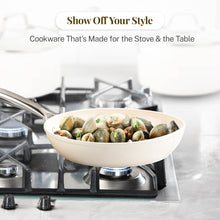 Gotham Steel Pro Natrual 13pc Aluminum Nonstick in Cream