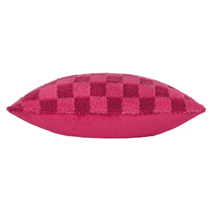 Check It Boucle Fleece Cushion Pinky Crush: Pinky Crush / Polyester Filled / 45 x 45cm