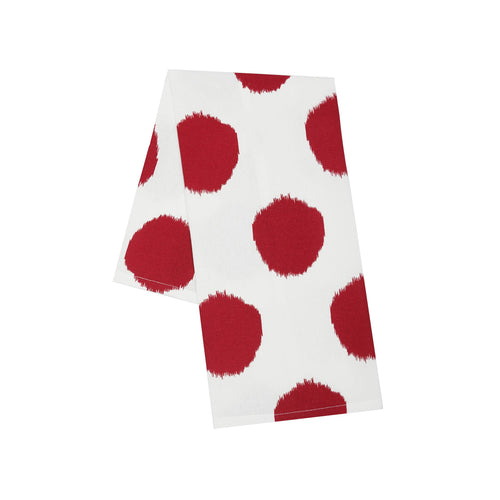 Ruby Red Polka Dot Kitchen Towel