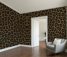 Leopard Print — Luxe Textures Luxury Wallpaper Roll: Sample/Swatch / Paste-on-textured
