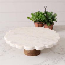 McKayla Monday Registry 
Scalloped Marble Cake Stand