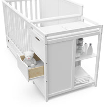 Graco® Hadley 5-in-1 Convertible Crib and Changer with Drawer: White