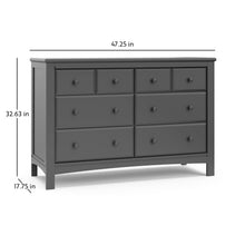 Graco® Benton 6 Drawer Double Dresser: White