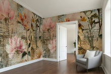 Floral Whimsy — Bold Florals Luxury Wallpaper Mural: Sample/Swatch / Peel-stick