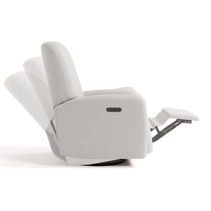 Graco® Bellwood® Power Recliner Swivel Glider: Ivory Boucle