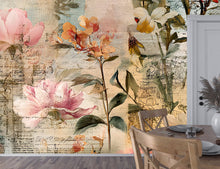Floral Whimsy — Bold Florals Luxury Wallpaper Mural: Sample/Swatch / Peel-stick