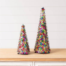Festive Sequin Cone Trees (Set of 2) (Pk/02 Sets)