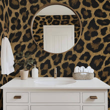 Leopard Print — Luxe Textures Luxury Wallpaper Roll: Sample/Swatch / Paste-on-textured