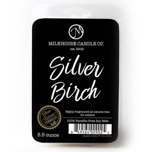 5.5 oz Scented Soy Wax Melts: Silver Birch, by Milkhouse